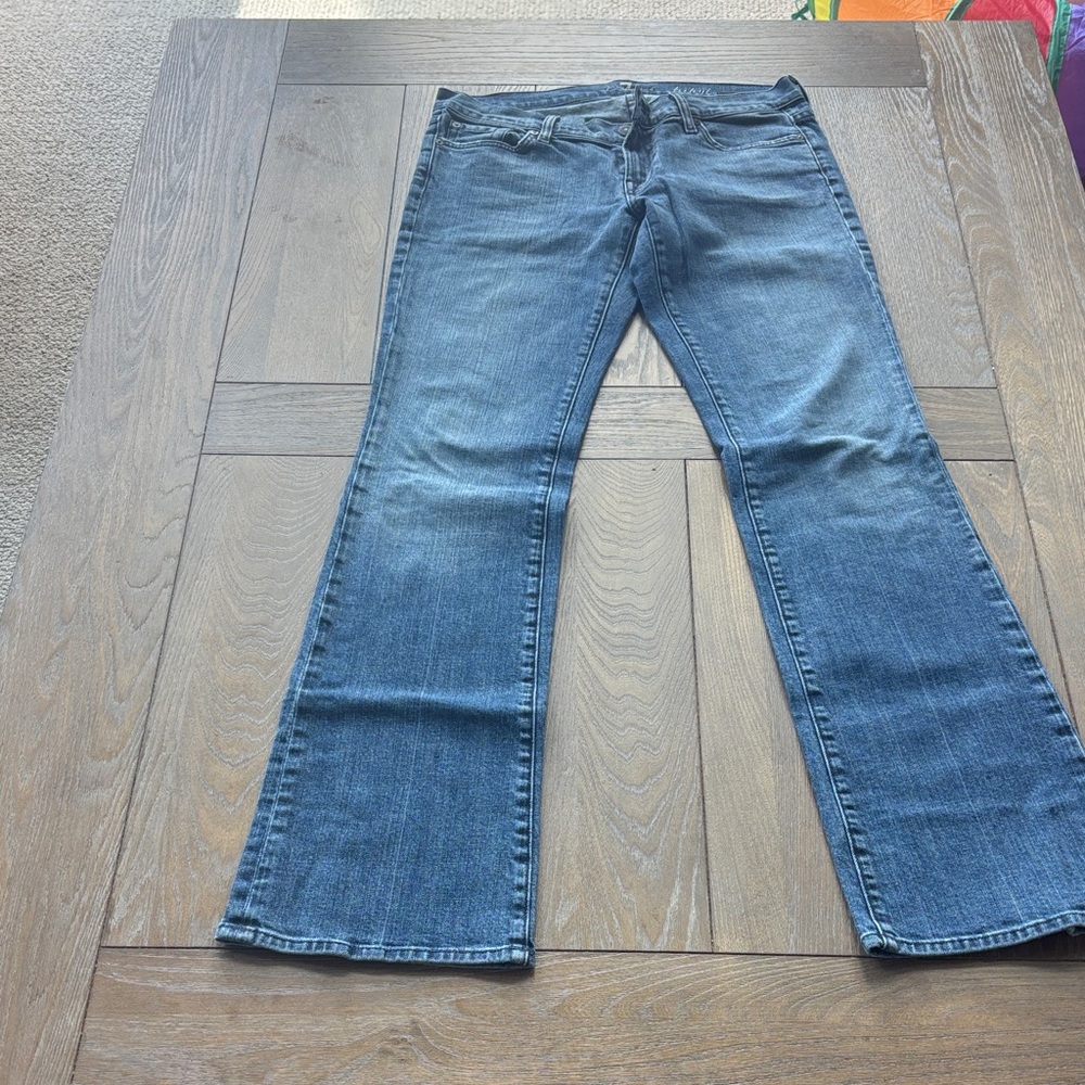 7 For All Mankind Women's Dark Blue Flare Jeans 33” inseam